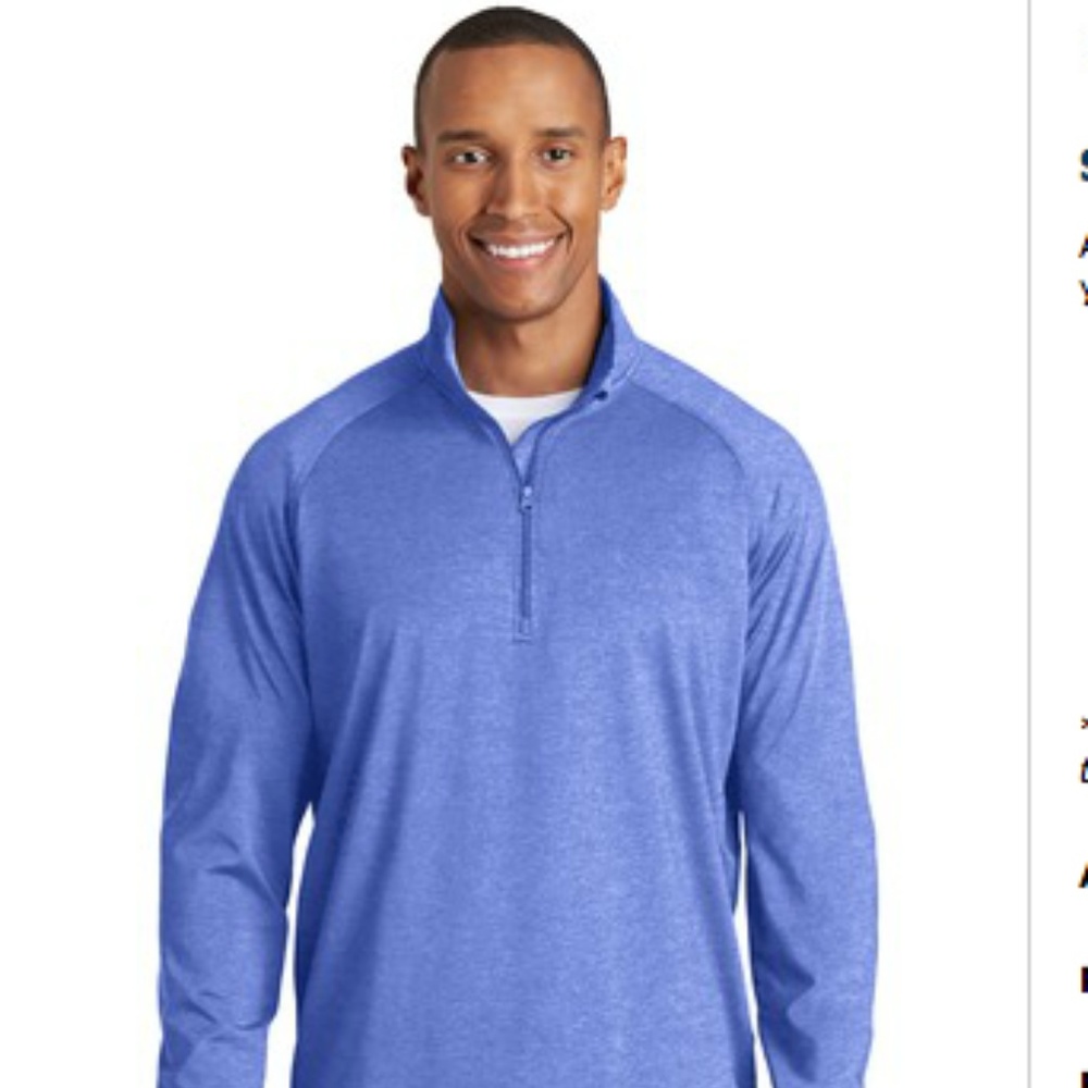 Mens Sport Tek 1/4 Zip